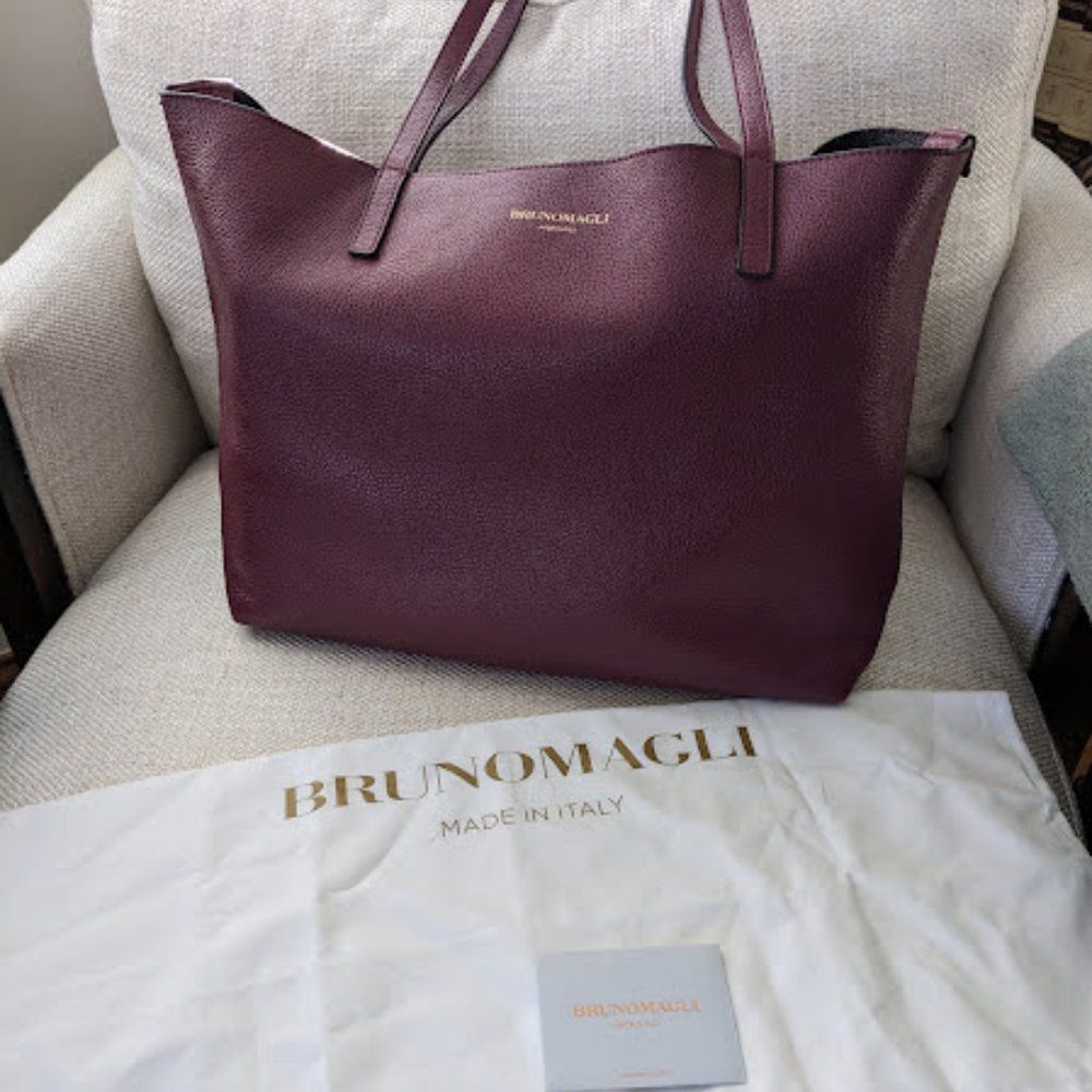 Leather Tote Wine